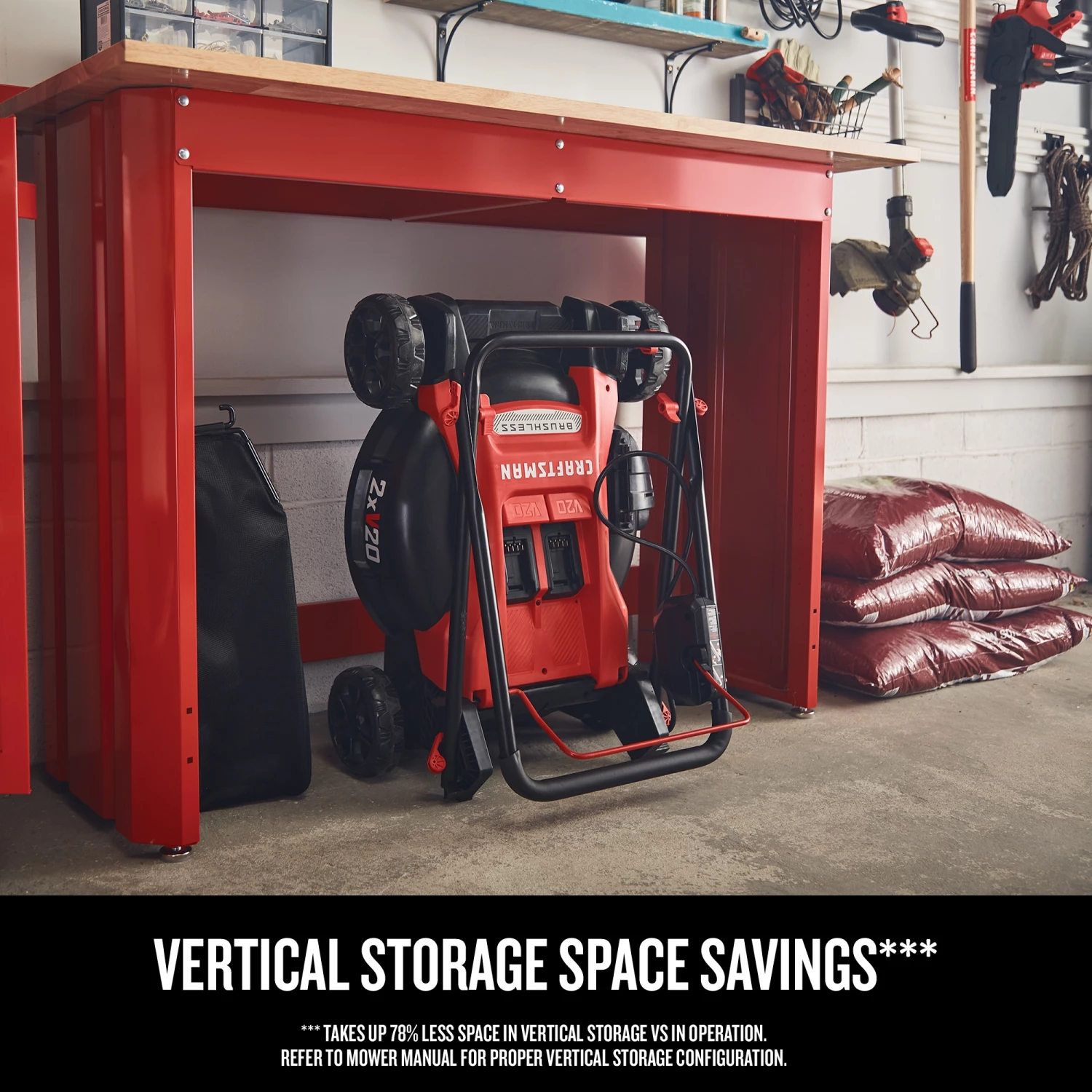 CRAFTSMAN Lawn Mowers 2x20V 20-Volt Max Brushless 20-in Push Cordless Electric Lawn Mower 5 Ah (Battery and Charger Included) 6 CRAFTSMAN Lawn Mowers 2x20V 20-Volt Max Brushless 20-in Push Cordless Electric Lawn Mower 5 Ah (Battery and Charger Included) - Image 6