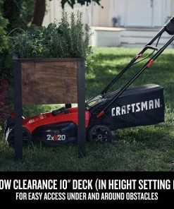 CRAFTSMAN Lawn Mowers 2x20V 20-Volt Max Brushless 20-in Push Cordless Electric Lawn Mower 5 Ah (Battery and Charger Included) 15 CRAFTSMAN Lawn Mowers 2x20V 20-Volt Max Brushless 20-in Push Cordless Electric Lawn Mower 5 Ah (Battery and Charger Included) -Outdoor Tools Online Shop 40885460