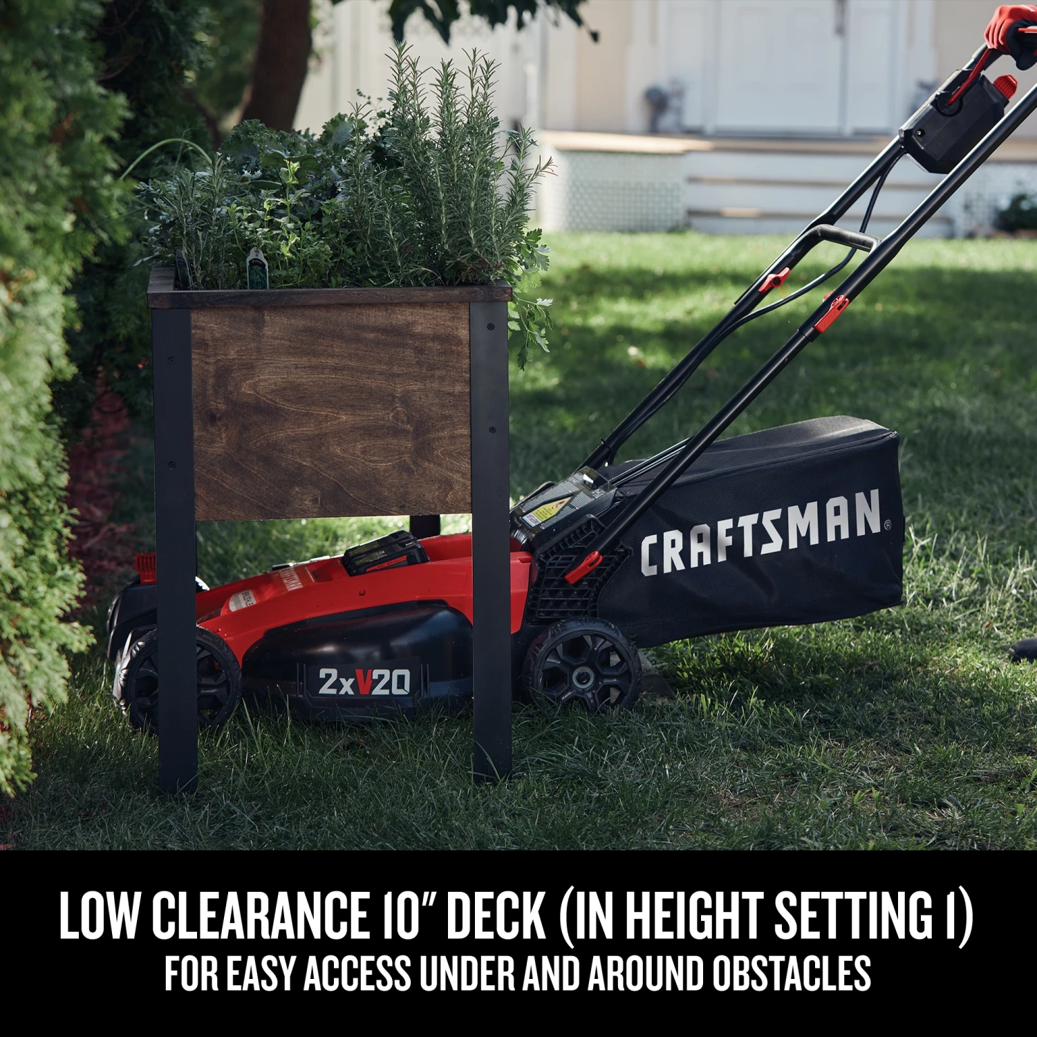 CRAFTSMAN Lawn Mowers 2x20V 20-Volt Max Brushless 20-in Push Cordless Electric Lawn Mower 5 Ah (Battery and Charger Included) 7 CRAFTSMAN Lawn Mowers 2x20V 20-Volt Max Brushless 20-in Push Cordless Electric Lawn Mower 5 Ah (Battery and Charger Included) - Image 7