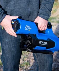 Kobalt Leaf Blowers 80-volt Max 630-CFM Brushless Handheld Cordless Electric Leaf Blower 2.5 Ah (Battery & Charger Included) -Outdoor Tools Online Shop 41718128
