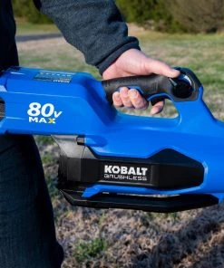 Kobalt Leaf Blowers 80-volt Max 630-CFM Brushless Handheld Cordless Electric Leaf Blower 2.5 Ah (Battery & Charger Included) -Outdoor Tools Online Shop 41718130