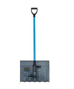 Shark Snow Shovel Lawn & Garden Hand Tools 18-in Poly Snow Shovel with 43-in Steel Handle