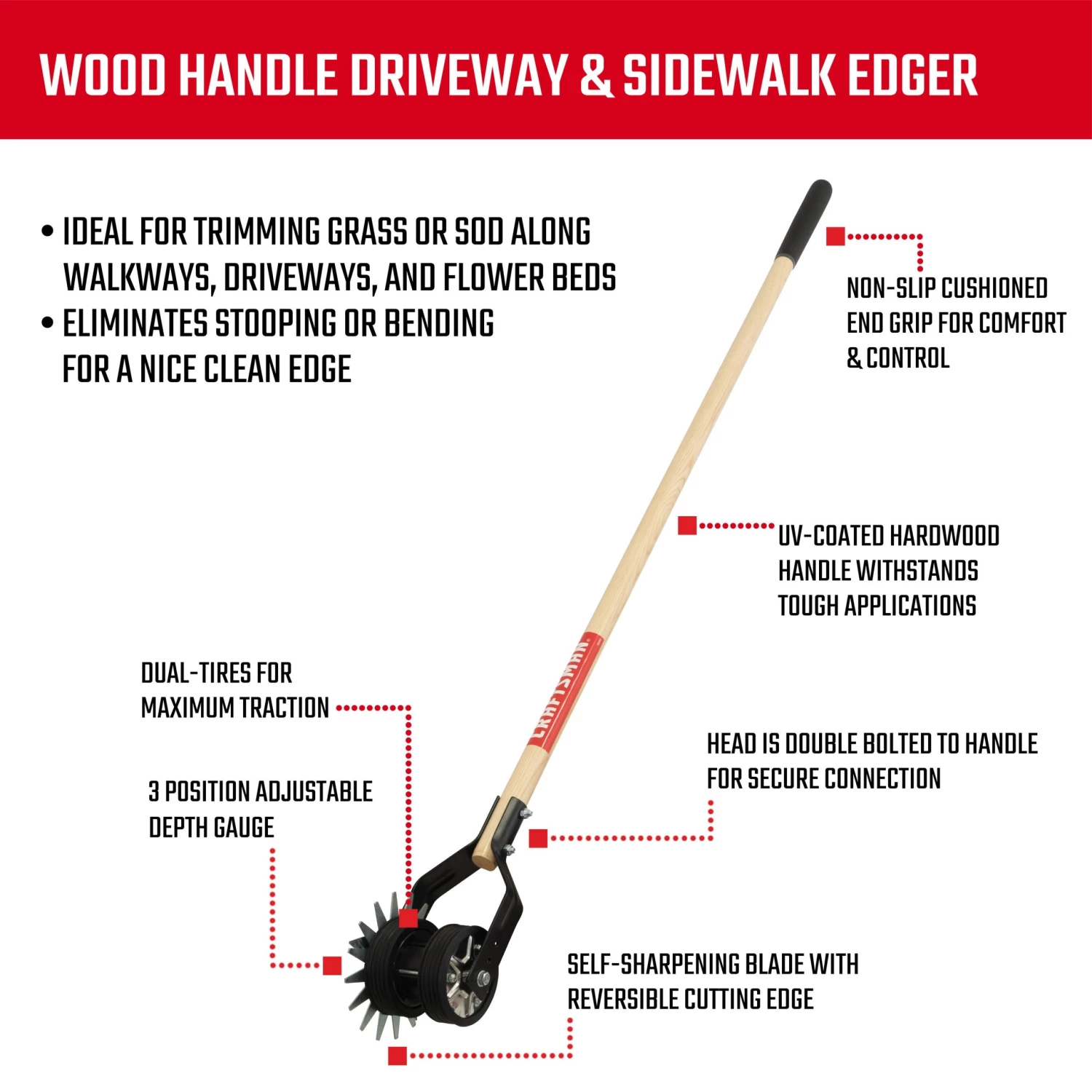 CRAFTSMAN Trimmers & Edgers 6-in Manual Lawn Edger 6 CRAFTSMAN Trimmers & Edgers 6-in Manual Lawn Edger - Image 6