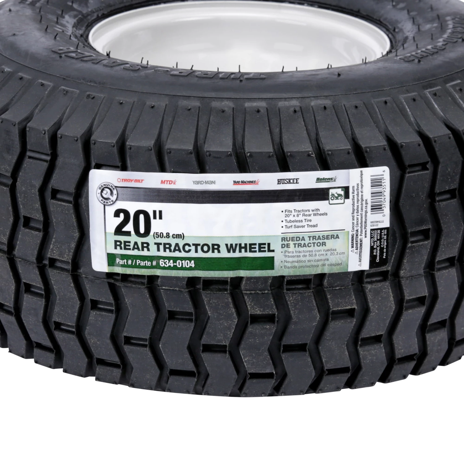 MTD Power Equipment Parts 20-in Rear Wheel Wheel for Riding Mower/Tractor 3 MTD Power Equipment Parts 20-in Rear Wheel Wheel for Riding Mower/Tractor - Image 3