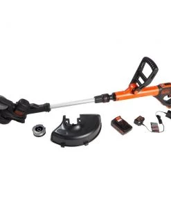 BLACK+DECKER Trimmers & Edgers EASYFEED 20-Volt Max 12-in Straight Cordless String Trimmer With Edger Capable (Battery Included) -Outdoor Tools Online Shop 42511917