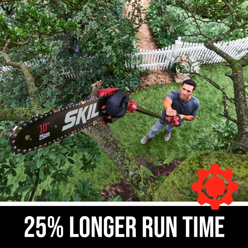 SKIL Chainsaws & Pole Saws PWR CORE 40 40-Volt 10-in Cordless Electric Pole Saw 2.5 Ah (Battery and Charger Included) 4 SKIL Chainsaws & Pole Saws PWR CORE 40 40-Volt 10-in Cordless Electric Pole Saw 2.5 Ah (Battery and Charger Included) - Image 4