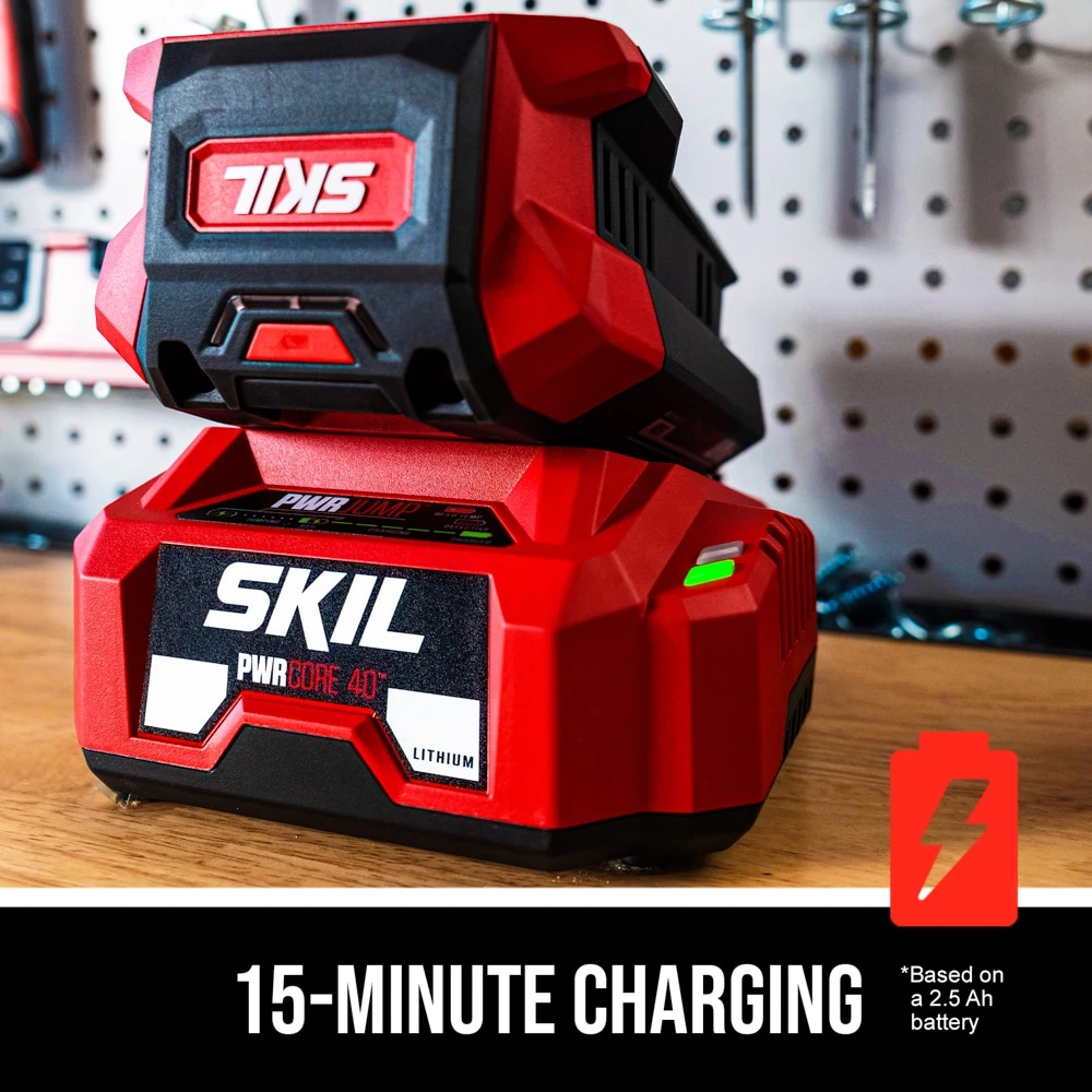 SKIL Chainsaws & Pole Saws PWR CORE 40 40-Volt 10-in Cordless Electric Pole Saw 2.5 Ah (Battery and Charger Included) 5 SKIL Chainsaws & Pole Saws PWR CORE 40 40-Volt 10-in Cordless Electric Pole Saw 2.5 Ah (Battery and Charger Included) - Image 5