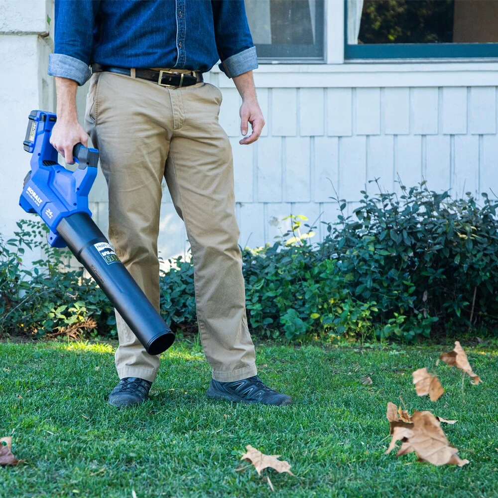 Kobalt Leaf Blowers 24-volt 500-CFM Brushless Handheld Cordless Electric Leaf Blower 4 Ah (Battery & Charger Included) 9 Kobalt Leaf Blowers 24-volt 500-CFM Brushless Handheld Cordless Electric Leaf Blower 4 Ah (Battery & Charger Included) - Image 9