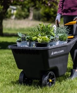 Gorilla Carts Wheelbarrows & Yard Carts 5-cu ft Plastic Yard Cart -Outdoor Tools Online Shop 44042426 scaled