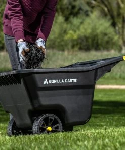 Gorilla Carts Wheelbarrows & Yard Carts 5-cu ft Plastic Yard Cart -Outdoor Tools Online Shop 44043802 scaled