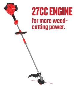 CRAFTSMAN Trimmers & Edgers WS2400 27-cc 2-Cycle 18-in Straight Shaft Gas String Trimmer with Attachment Capable and Edger Capable -Outdoor Tools Online Shop 44146269