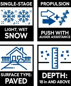 Greenworks Snow Blowers 13-Amp 20-in Corded Electric Snow Blower with Auger Assistance -Outdoor Tools Online Shop 44334064 scaled