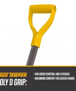 True Temper Lawn & Garden Hand Tools 18-in Poly Snow Shovel with 38-in Steel Handle -Outdoor Tools Online Shop 46301995