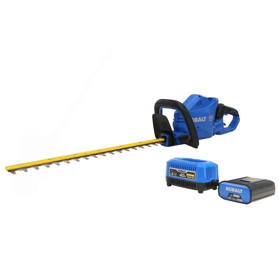 Kobalt Trimmers & Edgers 40-Volt 24-in Dual Cordless Electric Hedge Trimmer 2 Ah (Battery & Charger Included) 1 Kobalt Trimmers & Edgers 40-Volt 24-in Dual Cordless Electric Hedge Trimmer 2 Ah (Battery & Charger Included)